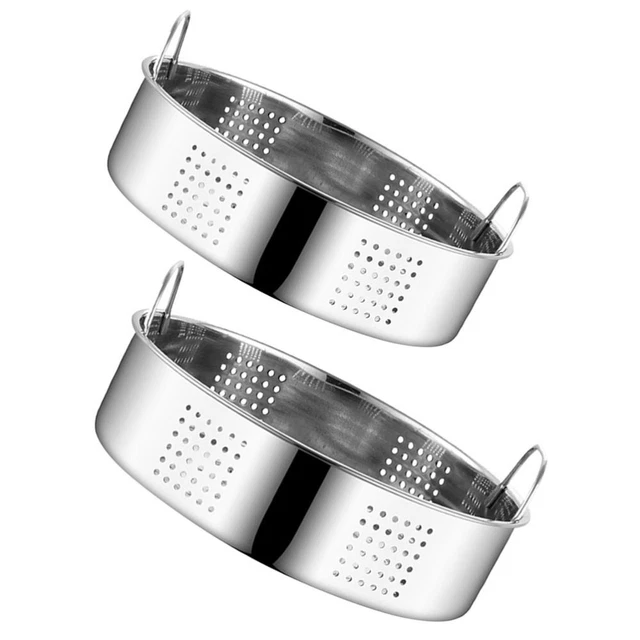 2 piezas bandeja de vapor de cocina cesta de vapor cesta de vapor cesta de vapor