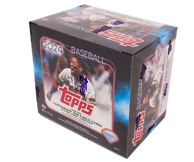 2025 TOPPS SERIES 1 Baseball Hobby Jumbo Box 10 Packs Per Box, 40 Cards