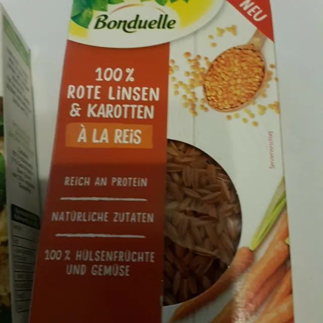 3x bonduelle a la reis / reis aus hülsenfrüchten  vegan + glutenfrei mhd 07 2022