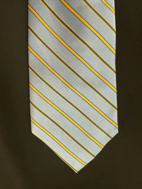 The Tie Bar Men’s Striped Silk Neck Tie 3.5”W 58”L