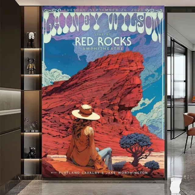 Sale Lainey Wilson Red Rocks Amphitheater Sept 26, 2023 Red Rocks, CO Poster