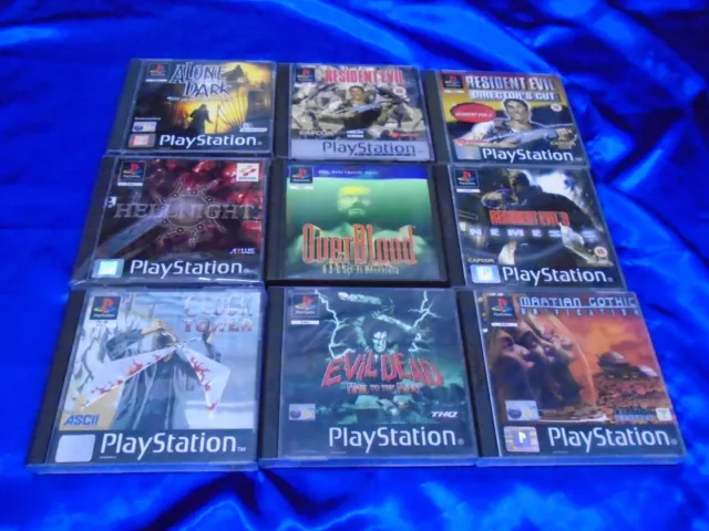 PS1 SURVIVAL HORROR GAMES Boxed With Manual - Make Your Selection PAL Version