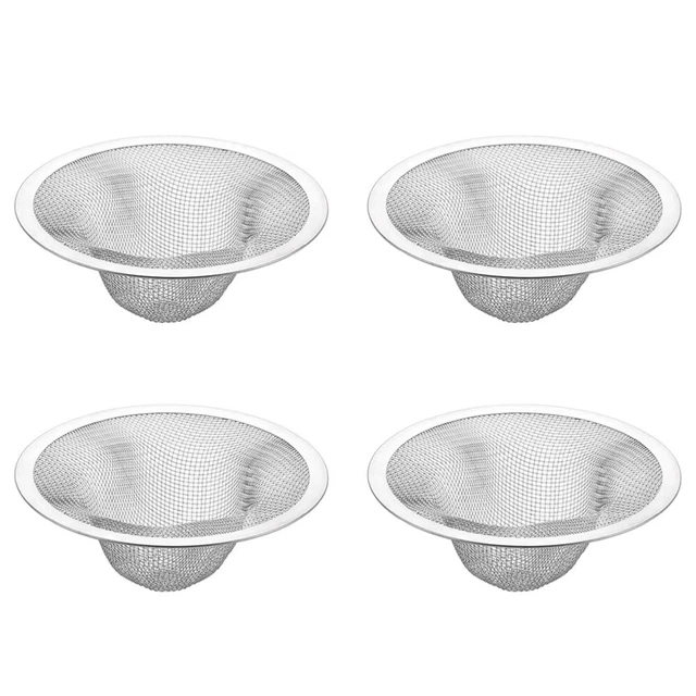 4 PEZZI rete lavabo scarico acciaio inox filtro scarico pavimento spazzatura capelli catcher
