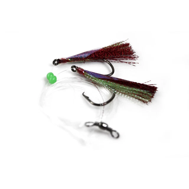 10 X SNAPPER Rigs Flasher Rig Bottom Reef Fishing Lure Hook Paternoster ...