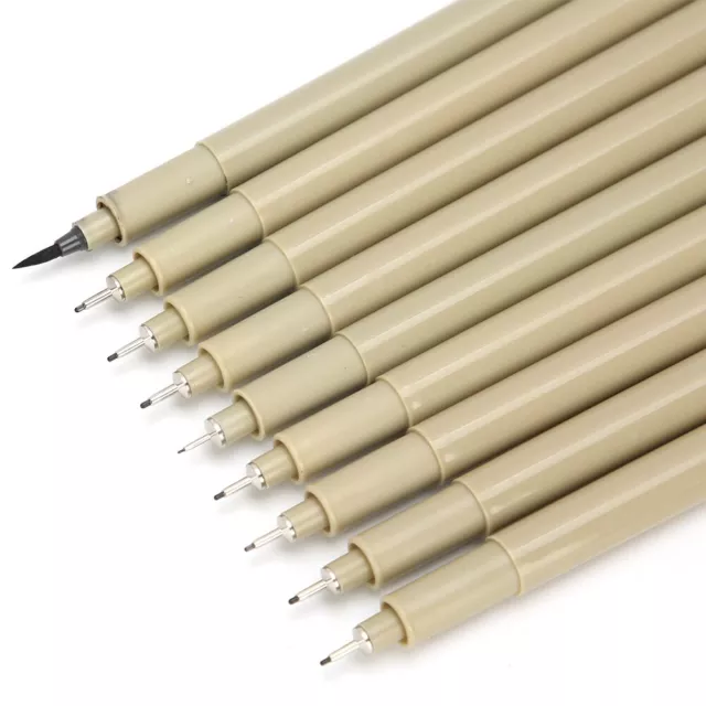 MICRO FINELINER DRAWING Art Pens: Black Fine Line Ink Set Artist Supplies  Hot $26.36 - PicClick AU