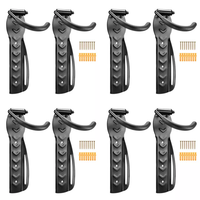 Bike Rack Wall Mount Storage Hanger Bicycle Holder Hook Vertical Garage 8 Pack 2