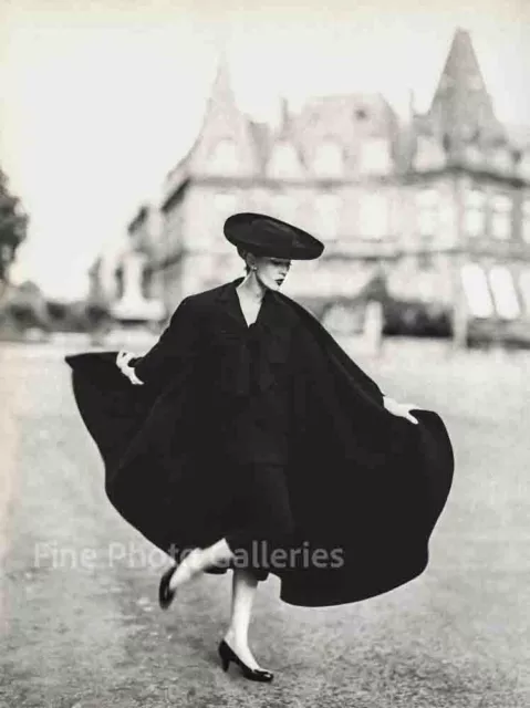 1955 Vintage RICHARD AVEDON Paris Female Fashion DOVIMA Duotone Photo Art 16x20