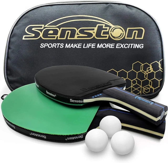Senston Table Tennis Rackets with Balls Ping Pong Paddle Sets, Table Tennis Bats