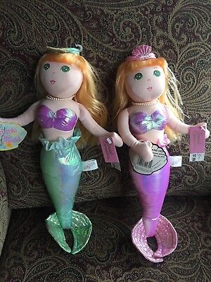 Melanie The Mermaid Doll Dolls Dolly Mine 1990 Lot Of 2