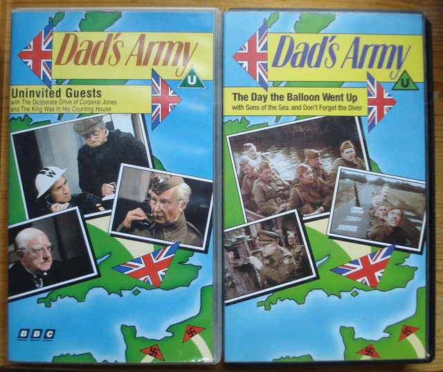 1 X PRE-RECORDED Vhs Tape Of Bbc "Dad's Army" - The Day The Balloon