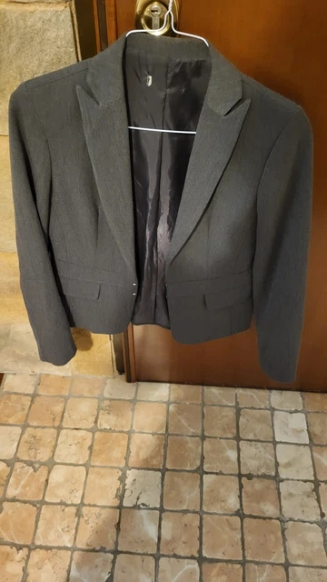 Veste Caban Courte Femme Grise Lurex - HIGH USE Claire Campbell - Laine Italienne - Taille 42