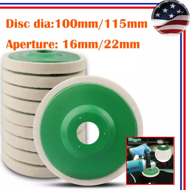 100MM /115MM Wool Felt Polishing Wheel Buffing Disc 4"/4.5inch for Angle Grinder