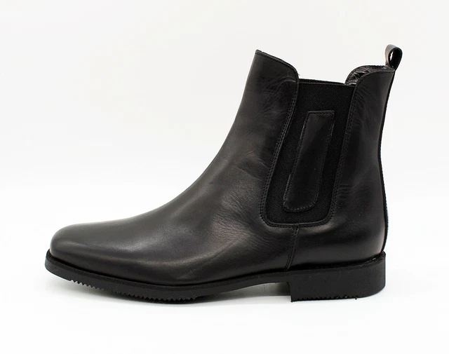 Stivaletti Jodhpur Manilla In Pelle - Per Equitazione, Nero, Con Cerniera Ed Elastici - Foto 14