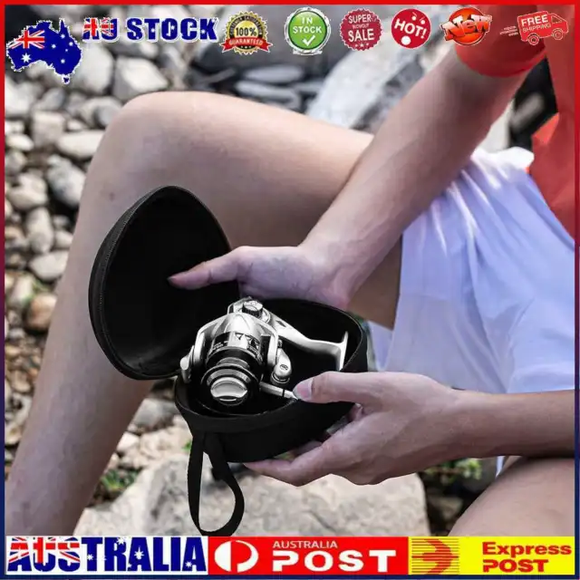 SMALL)FISHING REEL CASE Reel Cases Cover Pouch Storage Box Hard Fishing  Reel $21.41 - PicClick AU