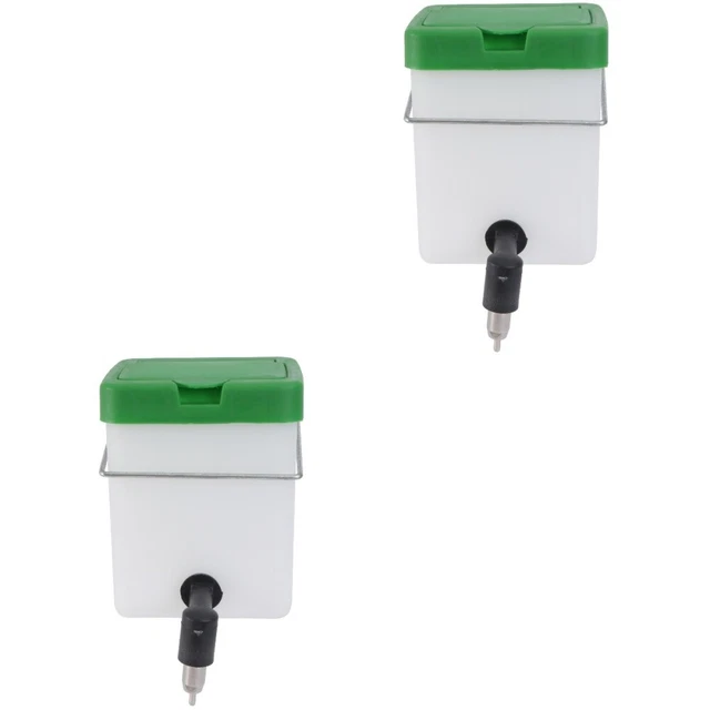 2 Pc Wasserschale Chinchilla Hase Haustier-Wasserflasche Baby Drahtkäfig