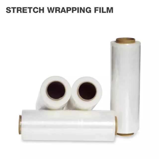 18" x 1500FT 100 Gauge Pallet Wrap Stretch Films Shrink Hand Wrap 2/4 Rolls