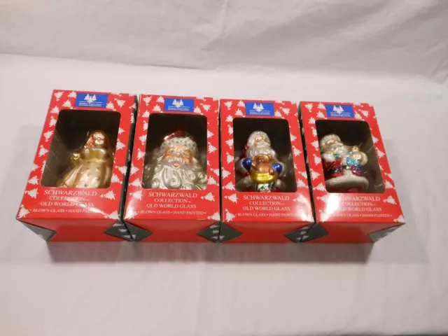 Holiday Expressions Schwarzwald Collection 6" Christmas Ornaments x 4 BRAND NEW 2