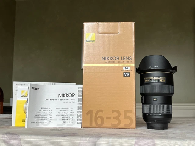 Nikon NIKKOR 16-35mm f/4 AS G SWM AF-S VR IF N ED Lens with Box