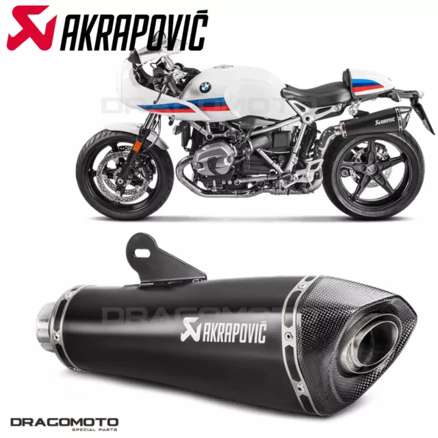 BMW R NINE T 2017-2023 Scarico AKRAPOVIC Titanio Nero S-B12SO17-HBRBL