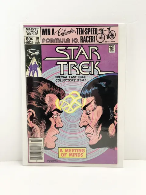 Star Trek (1980) #18 1st Print Kirk & Spock Cover Last Issue Newsstand