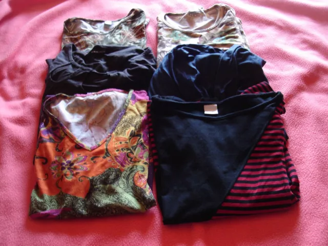 Tee Shirts Femme Fille Lot De 6 Tres Tres Bon Etat Ou Neufs Tous Taille  40 42