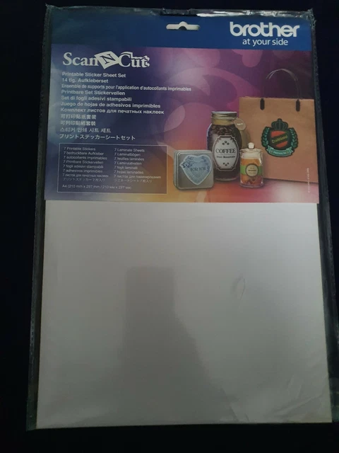 BROTHER SCAN N cut printable sticker set sheet (CAPSS1) free P&P £18.99 ...