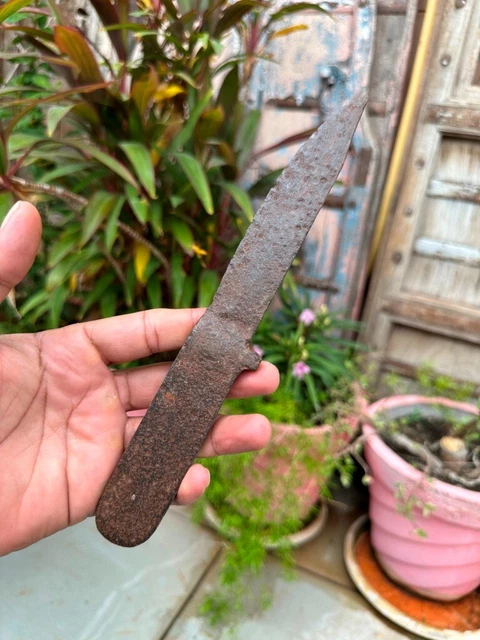 1850's Ancient Old Iron Hand Forged RareTribal Hunting Dagger Knife