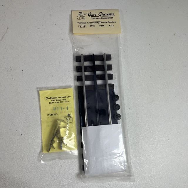 Gar Graves # 111 O Gauge 3 Rail Phantom Tinplate Terminal/Remote Control Section