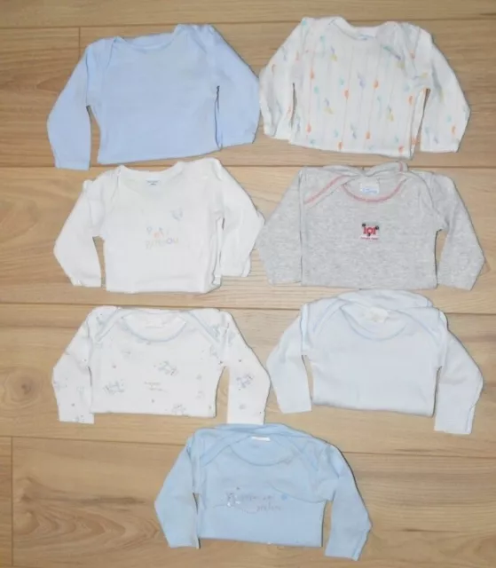 Lot 7 bodies manches longues PETIT BATEAU ENVOG ABSORBA 3 mois naissance