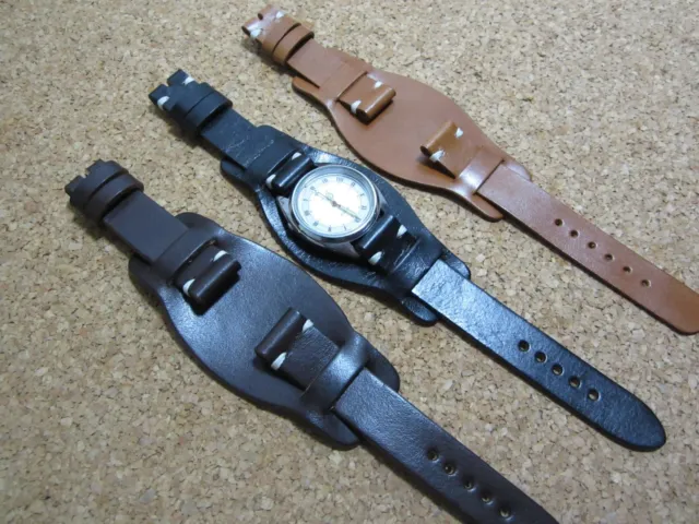 Correa reloj cuero BUND Leather Watch Band Strap 18 - 20 - 22mm
