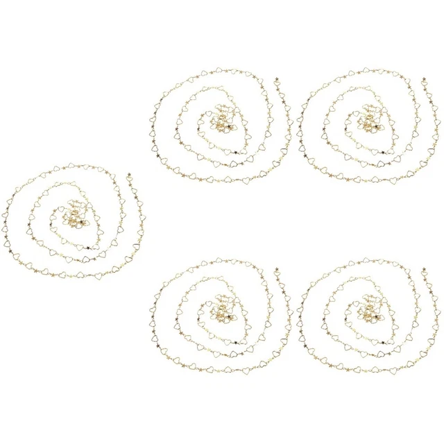 5 rollos de cadena multipropósito hágalo usted mismo tobillas hágalo usted mismo cadena pulsera cadena