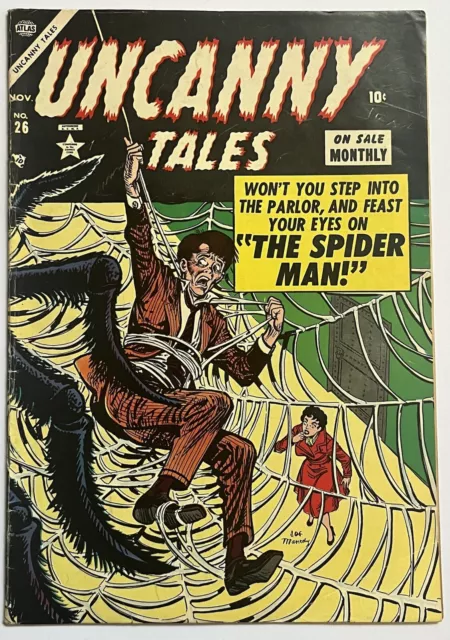 GA Uncanny Tales #26 The Spider-Man Golden Age Pre-Code Horror Atlas (Nov, 1954)