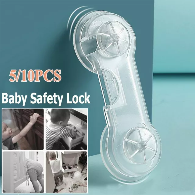 5/10Pcs Baby Security Protector Children Cupboard Cabinet Door Drawer Locks