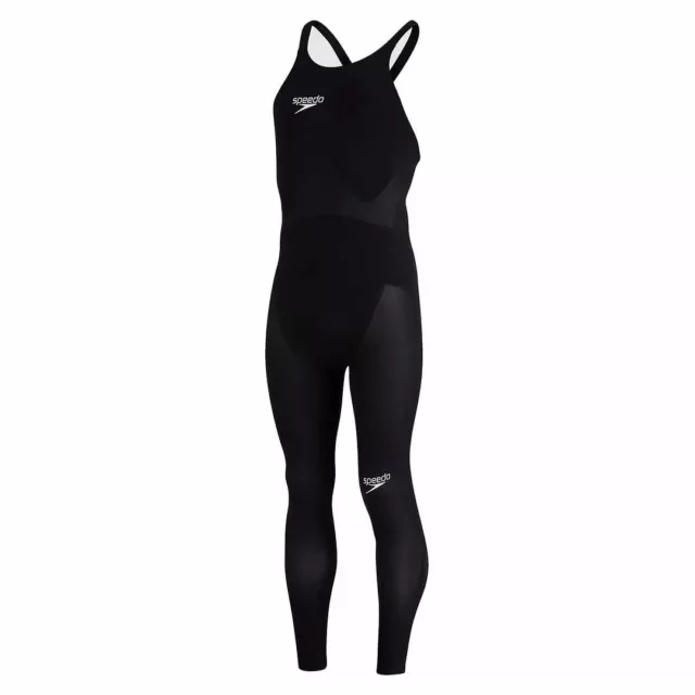 Speedo Fastskin LZR Elite Openwater Black Closedback Mens Swimsuit 8 103154693