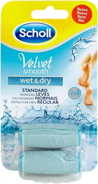 Scholl Velvet Smooth Refill Wet & Dry - Pack of 2