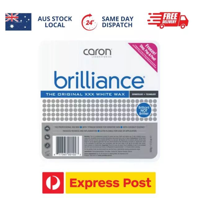 Caron Brilliance Hard Hot Wax Pallet Tray 500g Waxing Hair Removal