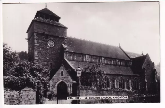 A Frith's Real Photo Post Card of St. Edwards Church, Knighton. Radnorshire