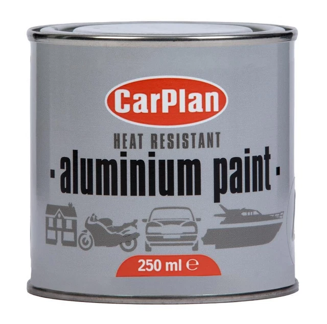 CarPlan vernice alluminio resistente al calore 250 ml ruote auto vernice argento
