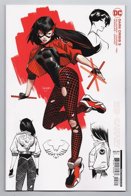 Dark Crisis #3 Cvr G Mora Red Canary Card Stock Variant (DC, 2022) VF