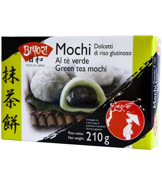 MOCHI al THE VERDE 210g BIYORI GREEN TEA MOCHI DOLCI GIAPPONESI di RISO OFFERTA