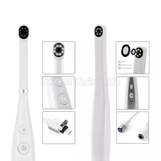 Dental Intraoral Camera 8/6LED Light Oral Endoscope USB/TV/AV Auto-focus Camera