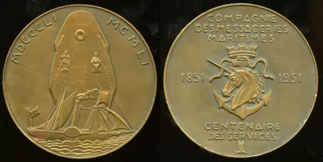 Airline Of Courier Maritime Medal Centenarians Of Services 1951