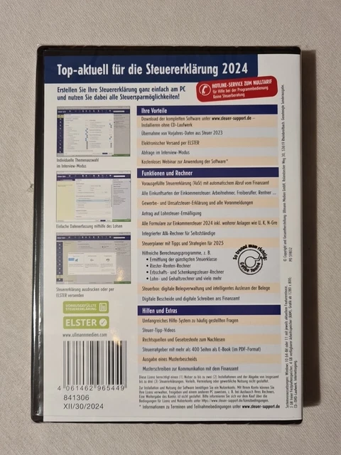 ALDI STEUER 2024 Einkommensteuer 2024 Download Key Code Email Versand