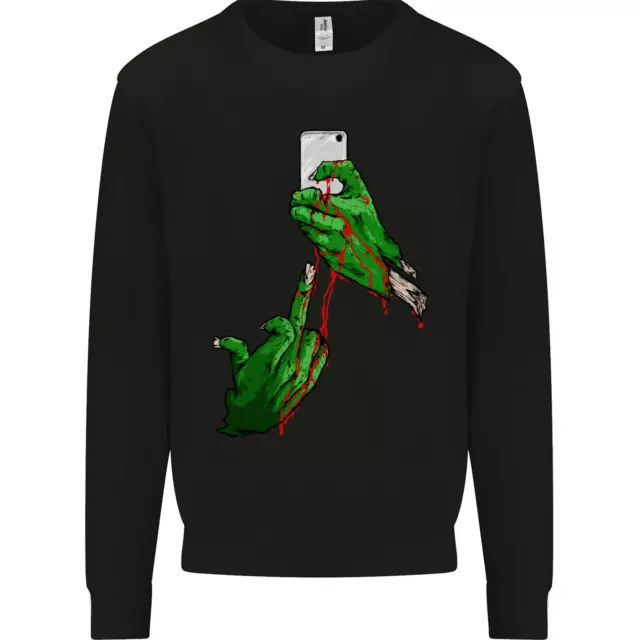 Zombie Selfie Funny Halloween Horror Mens Sweatshirt Jumper