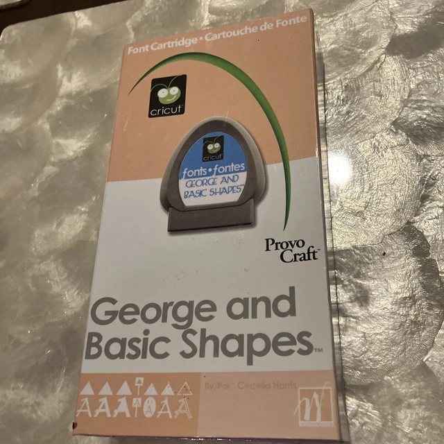 CRICUT AND Basic Shapes Cartridge with Box Only No Manual Or