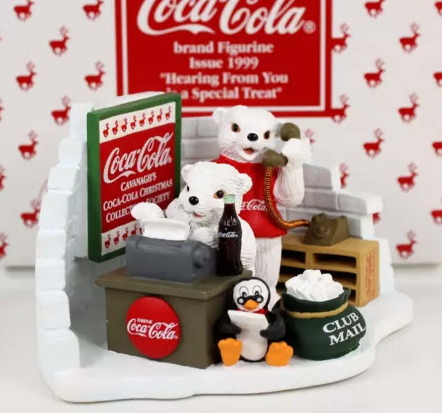 Coca-Cola Heritage Collection 1999 Collectors Society Members Polar Cub Figurine