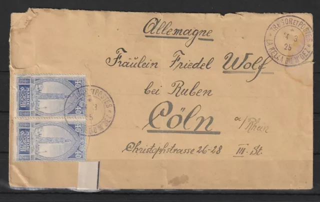 Marokko Brief von La Kelaa du m'Dez nach Köln, 1925 #1094421