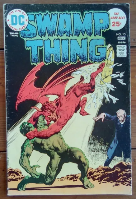 Swamp Thing 15, Dc Comics, April 1975, Vg+