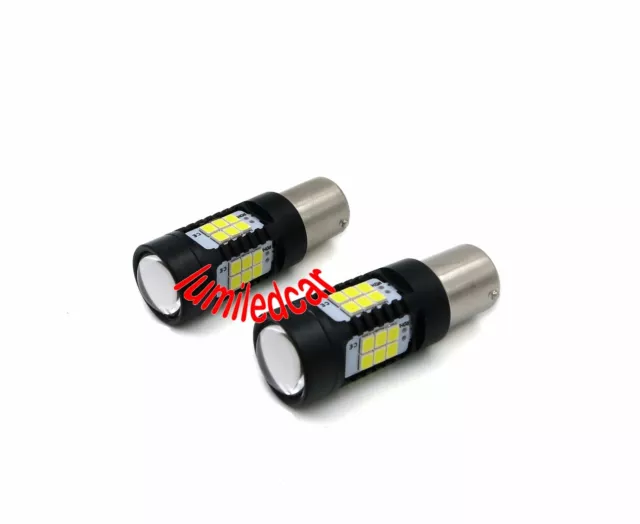 2X Bombillas Led Canbus Py21W Ba15S 80W Led De Alta Potencia Blanca 3