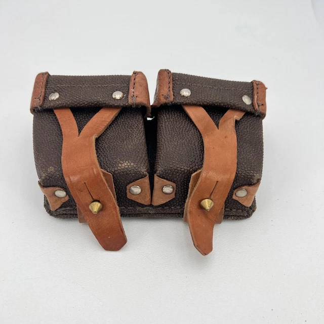 Tourbon Vintage Leather Trap Shooting Bag Ammo Storage Shotgun Shell - View #9